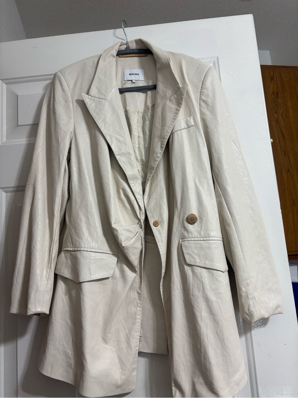 Nanushka leather women’s jacket size Small